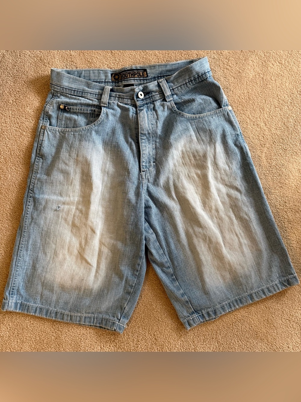 Light blue washed South Pole baggy jorts